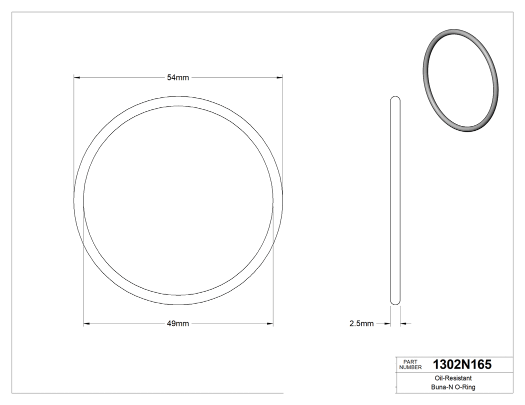 Technical drawing - 1302N165